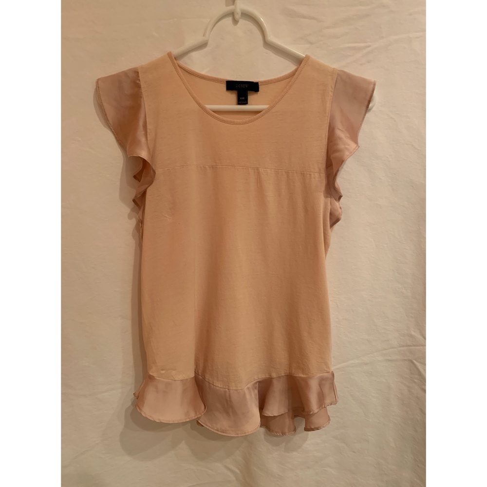 JCrew Ruffle Sleeve Blouse